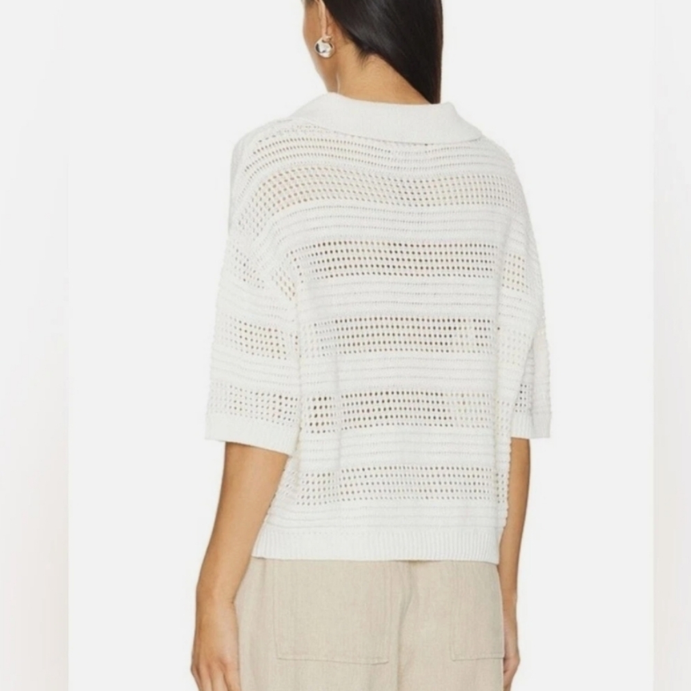 STITCHES & STRIPES REVOLVE TAYLIN POLO IN CHALK COLOR WOMENS SIZE XL NWOT - Picture 3 of 15